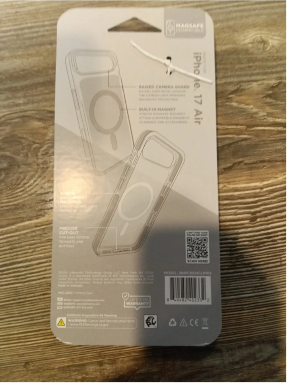 iPhone 17 Air Case MagSafe - Velocase Glossy Clear. New.